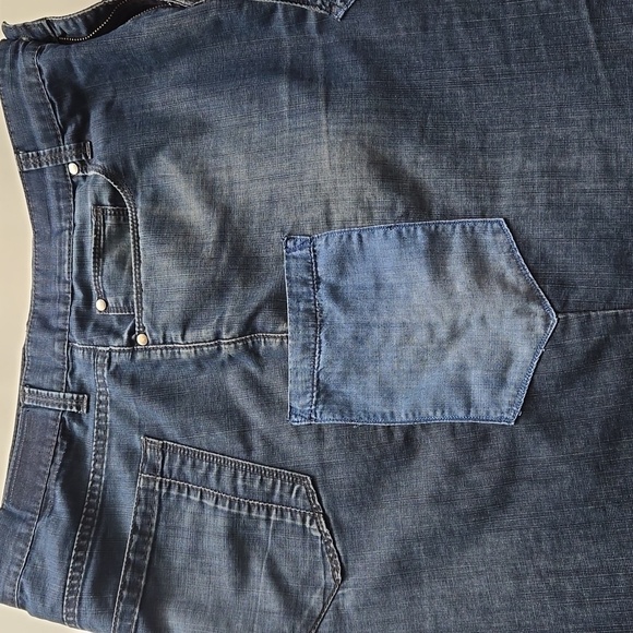 Refashioned Denim Maxi Skirt (M/L) - Picture 5 of 6